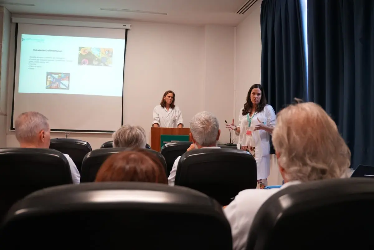 Preparación de los participantes del Desafío Santalucía 2026 ,se preparan en la Fundación Jiménez Díaz