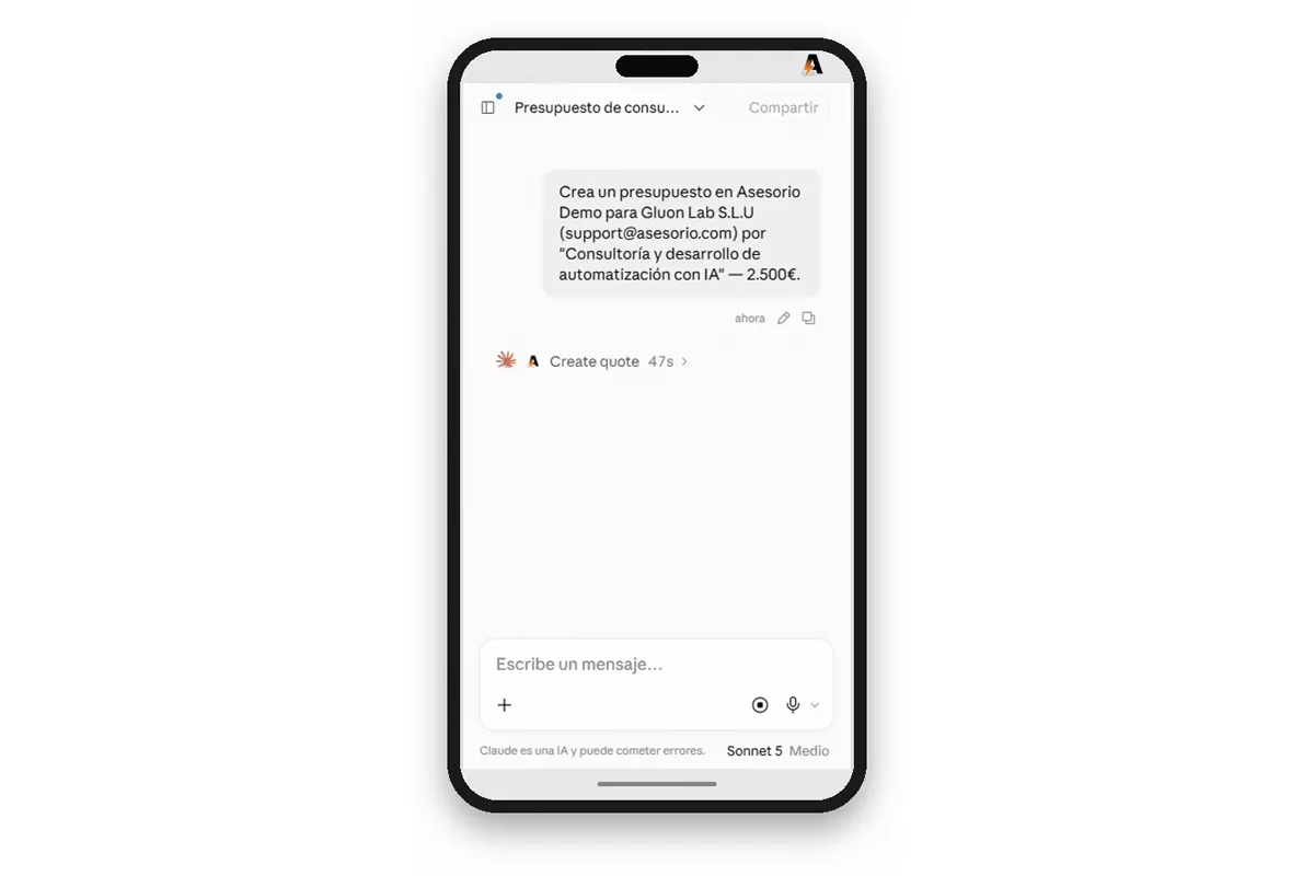 aplicación Asesorio autónomos
