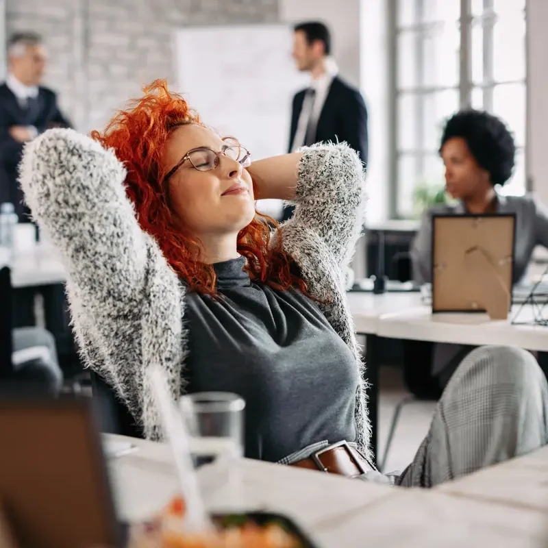 trabajadores con relación saludable en sus empresas