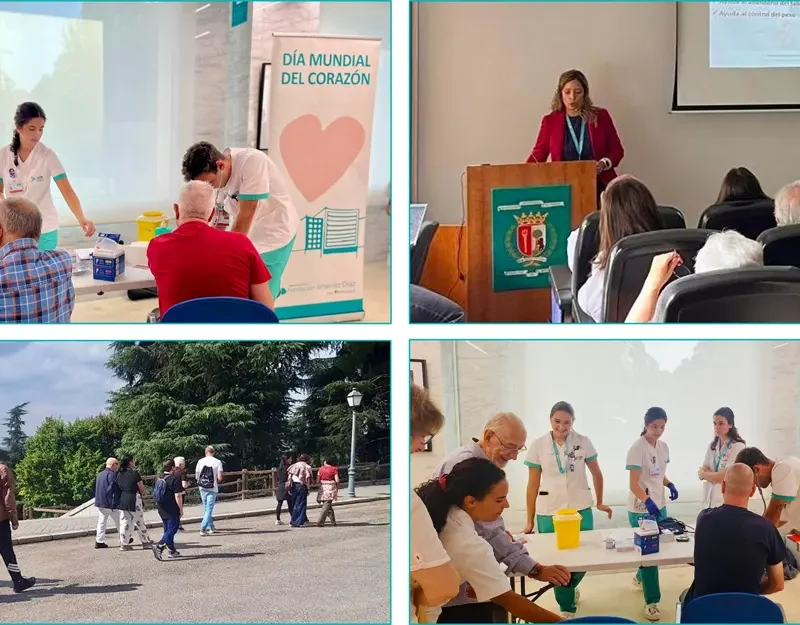 Diferentes especialistas de la Fundación Jiménez Díaz muestran a los pacientes cómo cuidar al corazón en unas jornadas prácticas.